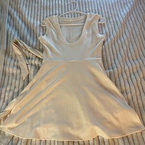 Source Unknown Cream Mini Dress